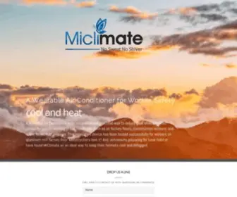 Miclimate.net(Wearable air conditioner) Screenshot