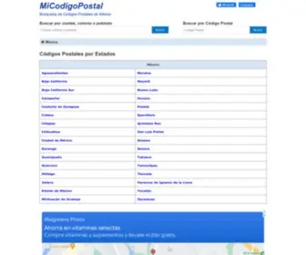 Micodigopostal.org(Códigos) Screenshot