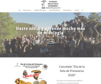 Micoex.org(SOCIEDAD MICOLÓGICA EXTREMEÑA) Screenshot