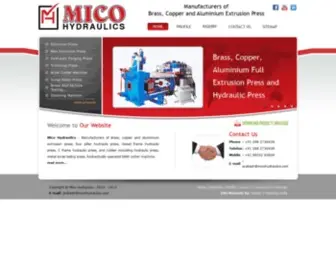Micohydraulics.com(Mico Hydraulics) Screenshot