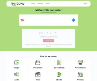 Miconv.com(Online File Converter) Screenshot