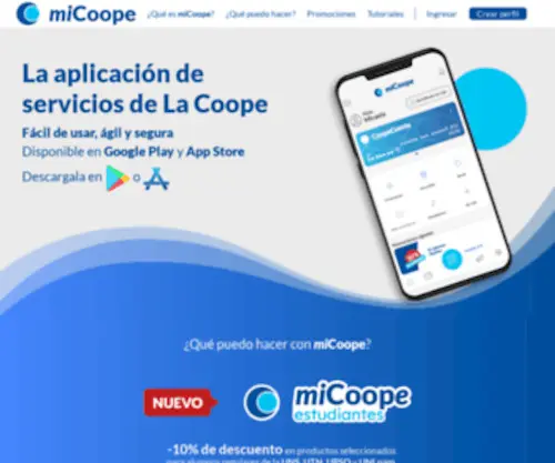Micoope.coop(Cooperativa Obrera) Screenshot