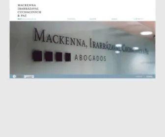 Micp.cl(Mackenna Irarrázaval Cuchacovich & Paz MICP) Screenshot