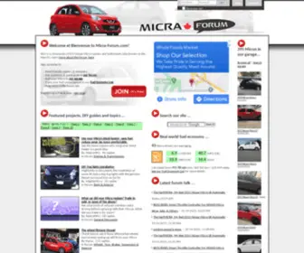 Micra-Forum.com(Nissan Micra Forum (Canada) Screenshot