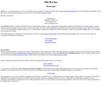 Micra.com(MICRA) Screenshot