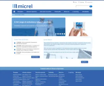 Micrelmed.com(Ambulatory Infusion Pumps Pump Systems Administration Sets) Screenshot