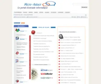 Micro-Astuce.com(Micro-Astuce : Forum d'aide informatique pour vous assister à réparer Windows 7 - 8 - 10) Screenshot