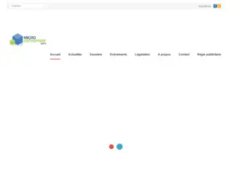 Micro-Entreprise.info(Portail de la micro) Screenshot