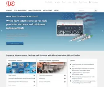 Micro-Epsilon.com(Sensors, measurement devices and systems with more precision) Screenshot