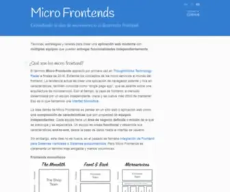 Micro-Frontends-ES.org(Micro Frontends) Screenshot
