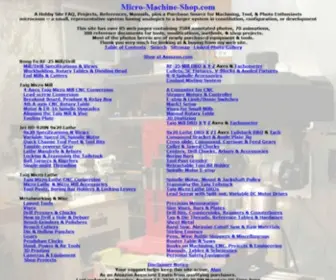 Micro-Machine-Shop.com(Micro-Machine Shop) Screenshot