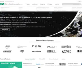 Micro-Semiconductor.com(Electronic Components Distributor) Screenshot