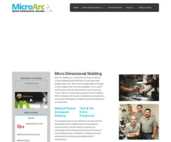 Microarcwelding.com(Micro Dimensional Welding) Screenshot