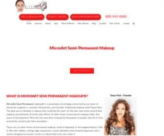 Microartmakeup.com(Semi Permanent Makeup) Screenshot