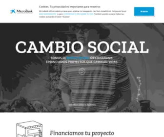 Microbank.com(Banca ética y social) Screenshot