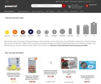 Microbattery.com(Hearing Aid Batteries) Screenshot