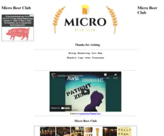 Microbeerclub.com.au(The Micro Beer Club) Screenshot