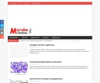 Microbeonline.com(Microbe Online) Screenshot