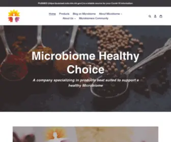 Microbhc.com(Microbiome Healthy Choice) Screenshot