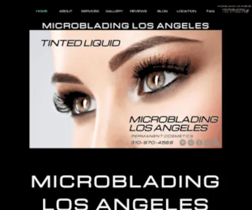 Microbladinglosangeles.com(Microblading Los Angeles) Screenshot