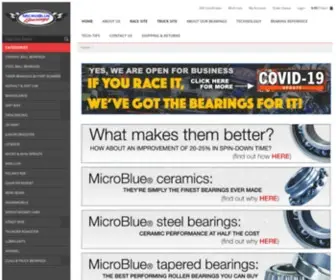 Microbluebearings.com(The Fastest Bearings In Racing) Screenshot