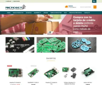 Microbot.com.mx(Microbot Electrónica) Screenshot