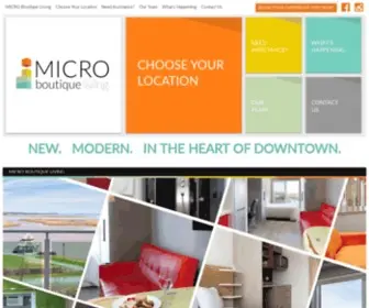 Microboutiqueliving.com(MICRO Boutique Living) Screenshot