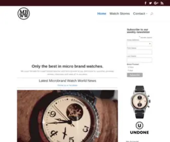 Microbrandwatchworld.com(Microbrand Watch World) Screenshot