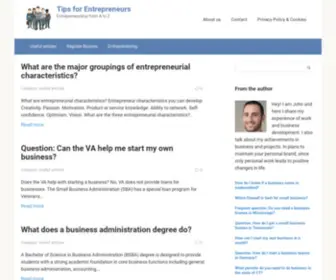 Microbusinessmaven.com(Tips for Entrepreneurs) Screenshot