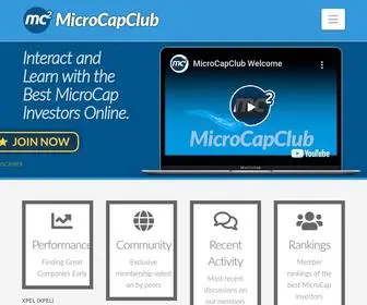 Microcapclub.com(The Best MicroCap Investors Online) Screenshot