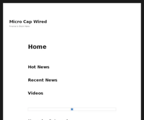 Microcapwired.com(Microcapwired) Screenshot