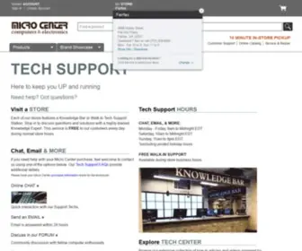 Microcentertech.com(Micro Center Tech Support) Screenshot