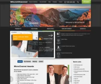 Microchannel.com.au(Business & Marketing Technology Software Provider) Screenshot