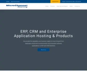 Microchannelhosting.com.au(ERP Hosting Service in Australia) Screenshot