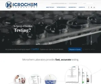 Microchemlab.com(Microchem Laboratory) Screenshot