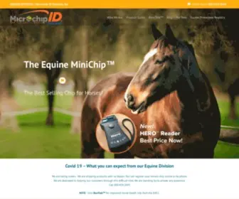 Microchipidequine.com(Microchips for Horses) Screenshot