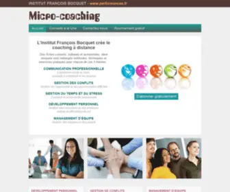 Microcoaching.fr(Le site du coaching à distance) Screenshot