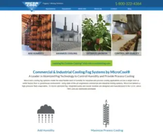 Microcool.com(Commercial & Industrial Cooling Fog Systems) Screenshot