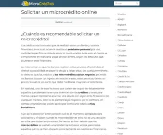 Microcreditos.info(Consigue el mejor Microcrédito online en) Screenshot