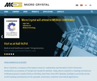 Microcrystal.ch(Micro Crystal) Screenshot