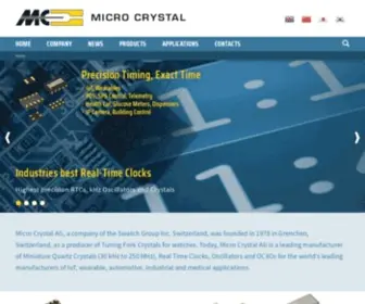 Microcrystal.com(Micro Crystal) Screenshot