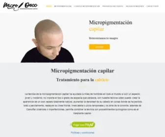 Microdecc.com(Micropigmentación) Screenshot