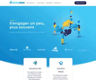 Microdon.org(Entreprise sociale pionnière du micro) Screenshot