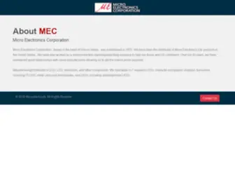 Microelect.net(Micro Electronics Corporation) Screenshot