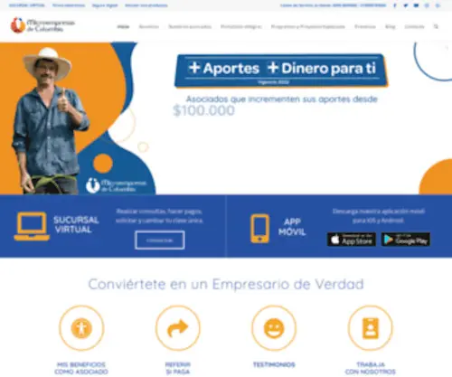 Microempresasdecolombia.com(Microempresas) Screenshot