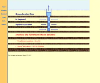 Microfem.com(Groundwater Flow Modeling with MicroFEM) Screenshot