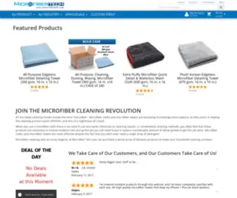 Microfibertech.com(Huge Selection of Microfiber Towels) Screenshot