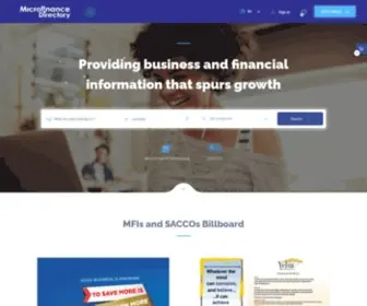 Microfinancedirectory.com(Providing business and financial information) Screenshot