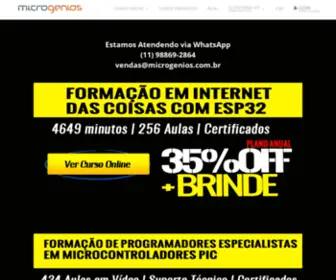 Microgenios.com.br(Treinamentos em Sistemas Embarcados) Screenshot