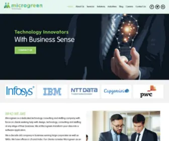 Microgreentech.com(Microgreen Technologies Pvt) Screenshot